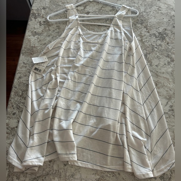 Women Awake Striped Tank Top Large NWT - Picture 9 of 9